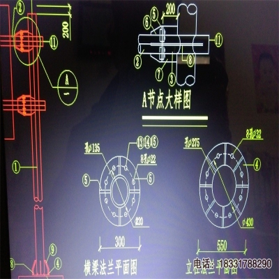 交通標志桿CAD結構圖